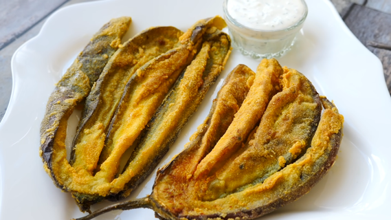 Рецепт закуски из хрустящих баклажанов