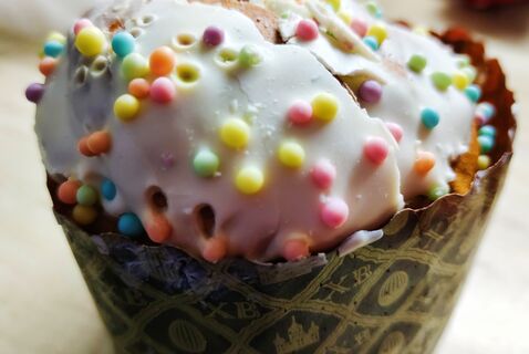 Глазурь для кулича за 1 минуту: гладкая, блестящая, вкусная - яйца не нужны 