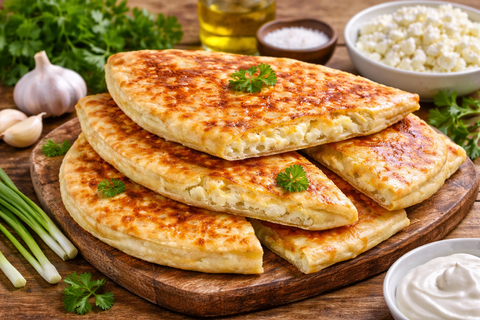 Простой рецепт хачапури без духовки за 30 минут: тесто тонкое, а начинки очень много