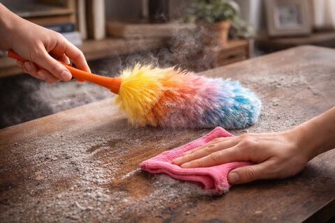 уборка пыли