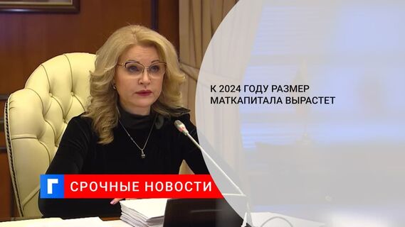 Размер материнского капитала в России вырастет до 544 301 рубля к 2024 году
