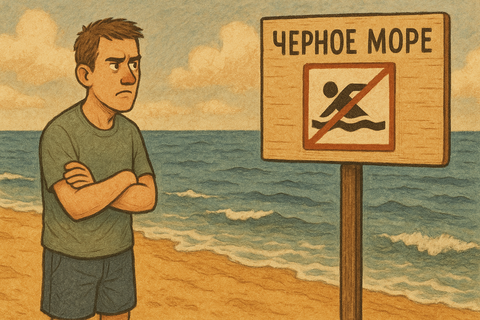 крымчанин и Черное море