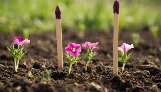 Посев петунии за 3 шага: воткнула 2 спички в грунт – и всходы как на подбор без прореживания