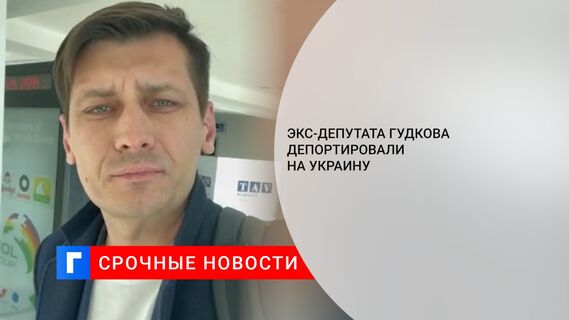 Экс-депутата Гудкова депортировали на Украину