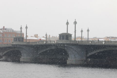 мост, нева, река