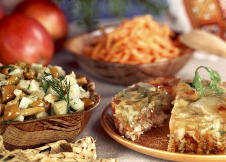 новогодний стол