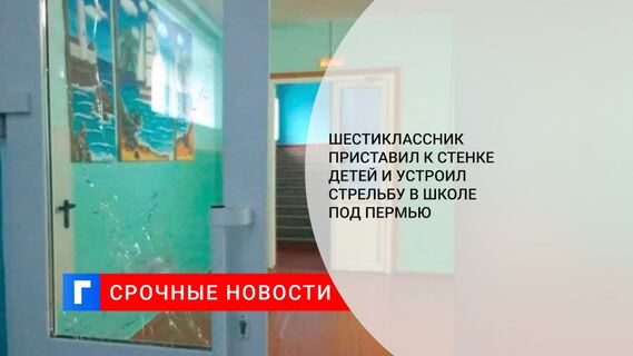 Шестиклассник приставил к стенке детей и устроил стрельбу в школе под Пермью