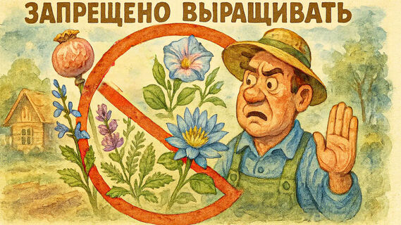 Шалфей, запретный цветы, штрафы для дачников