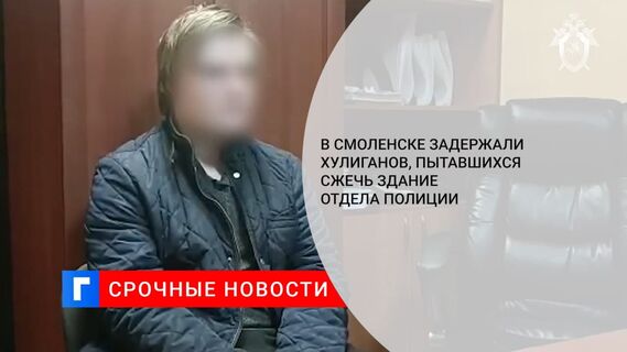 В Смоленске задержали хулиганов, пытавшихся сжечь здание отдела полиции