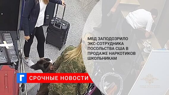 МВД заподозрило экс-сотрудника посольства США в продаже наркотиков школьникам