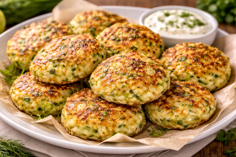 Вместо надоевшей панировки из муки готовлю кабачковые котлетки: замешиваю с творогом — и получаю вкуснятину