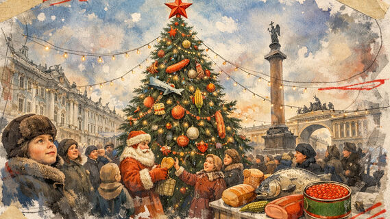 Неудобная правда об истории новогодней ёлки в Петербурге: от Петра I до Дворцовой