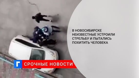 В Новосибирске неизвестные устроили стрельбу и пытались похитить человека