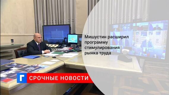 Мишустин расширил программу стимулирования рынка труда