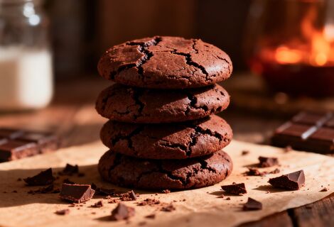 Идеально для чаепития: рецепт шоколадного печенья с "трещинками" - готовится за 15 минут, съедается еще быстрее