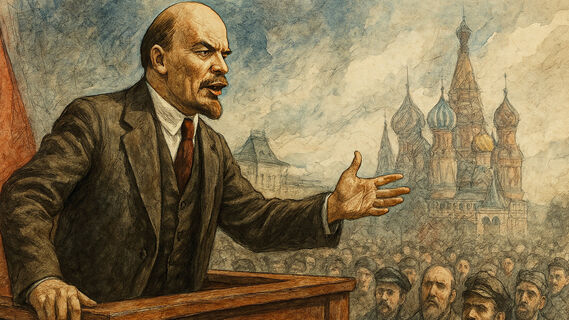 Владимир Ленин, толпа людей