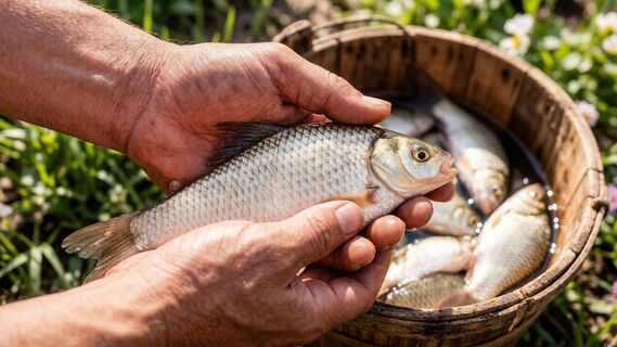 Добавляю в насадку 2 капли – и карась клюет мешками: садок трещит от рыбы