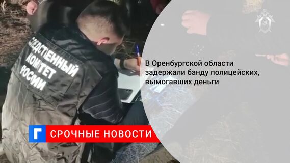 В Оренбургской области задержали банду полицейских, вымогавших деньги