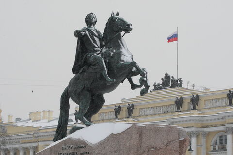 медный всадник, зима, питер