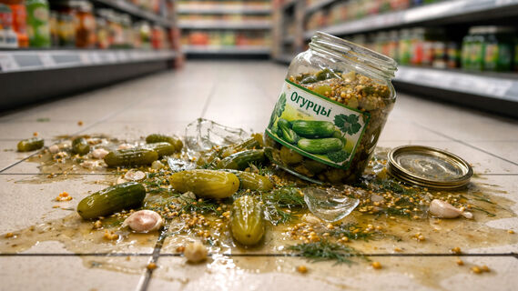 Разбитая банка, магазин