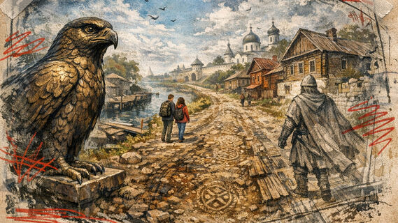 Варяжская улица в Старой Ладоге