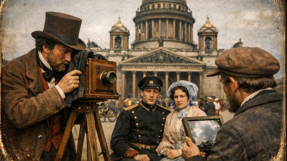 Первые фото Петербурга