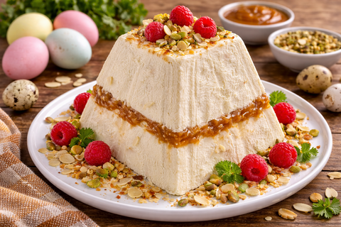 Эту пасху готовлю за неделю до праздника: просто замораживаю и достаю к столу