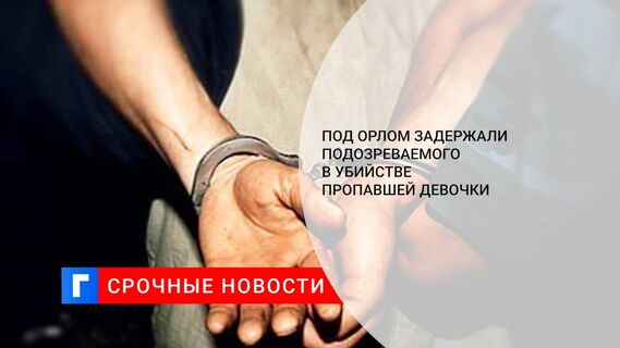 Под Орлом задержали подозреваемого в убийстве пропавшей девочки