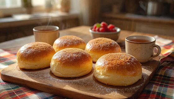 Смешиваю творог да муку - и на столе нежные булочки: дети уплетают на завтрак за 3 секунды