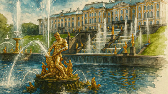 Фонтаны, Петергоф, Санкт-Петербург