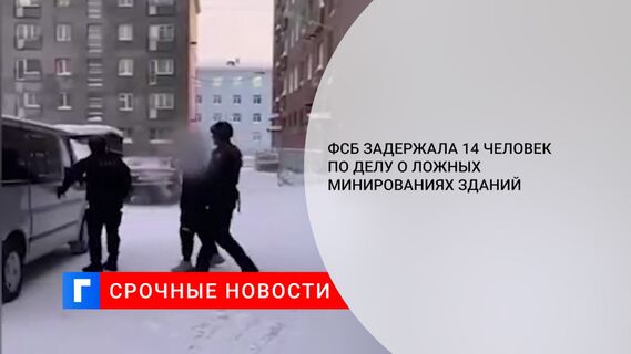ФСБ задержала 14 человек по делу о ложных минированиях зданий 