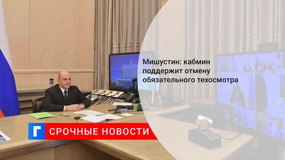 Премьер Мишустин: правительство поддержит идею отменить обязательный техосмотр автомобилей