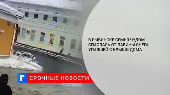 В Ярославской области на семью сошла снежная лавина с крыши дома