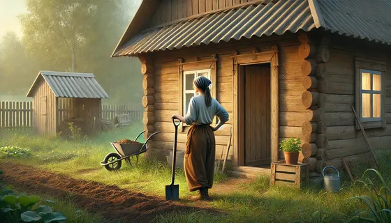 Человек закапывает волосы