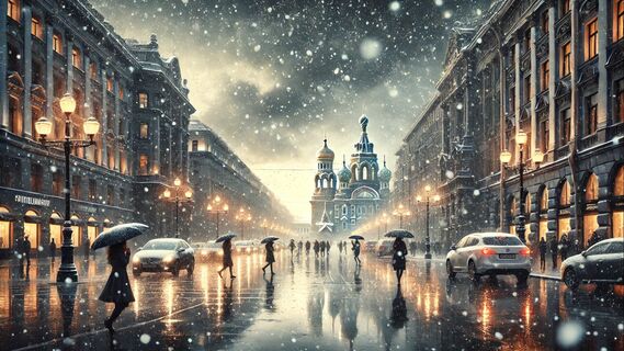 Петербург 18 ноября накроет ливень вперемешку со снегом: стихия стихнет, но не сразу