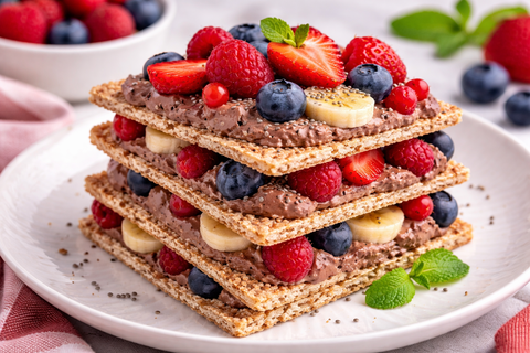 Из хлебцев готовлю ПП-тортик: вкусно и полезно, без выпечки всего за 10 минут