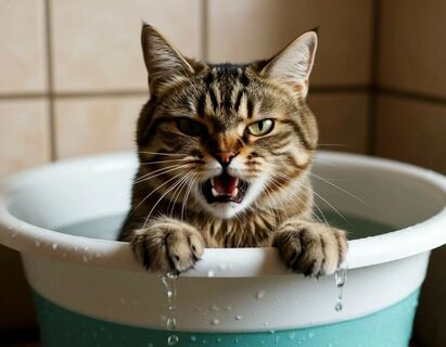 Как искупать кота и выжить: ветеринар рассказал о правилах водных процедур – 4 этапа и угощение