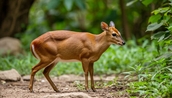Пир горой в Лензоопарке: пышный фруктовый стол организовали для китайских мунтжаков 
