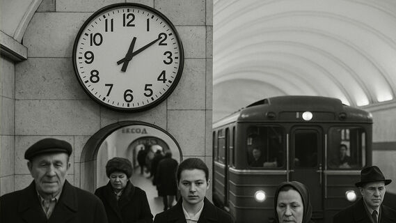 часы в метро