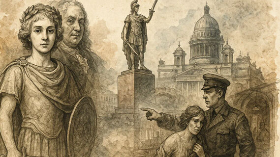Петр II Алексеевич, крестьяне Петербурга, непристойные женщины, памятник Суворову в образе юного Марса