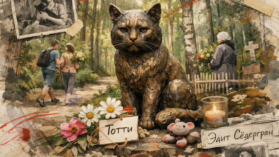 «Петербургский Хатико»: в Рощино стоит памятник коту, который не смог пережить разлуку