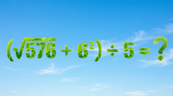 (√576 + 6²) ÷ 5 = ? Проверка для тех, кто способен считать сам