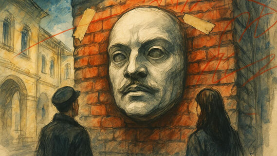 Жутковатое лицо