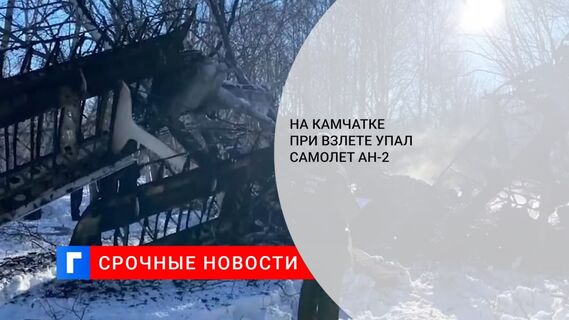 Самолет Ан-2 на Камчатке упал при взлете на удалении в километр от взлетной полосы