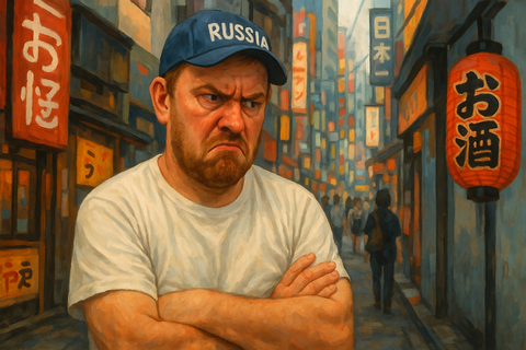 турист в Японии