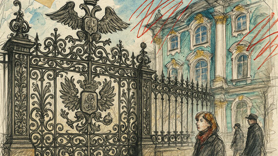 Императорская решётка на пролетарской улице