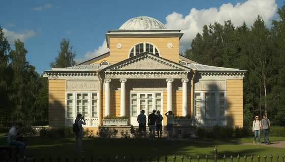 Откуда появилось название Розовый павильон в Павловске?