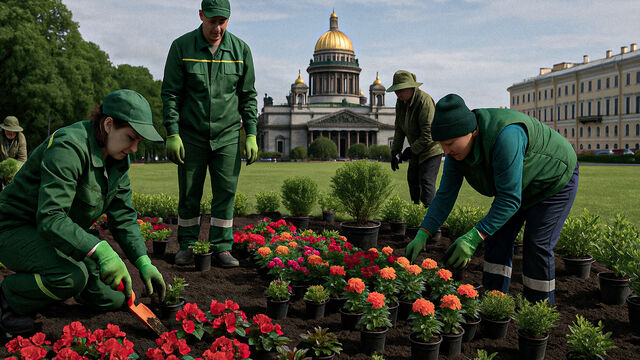 От Синего моста до площади Восстания: где появятся новые зеленые зоны в Петербурге