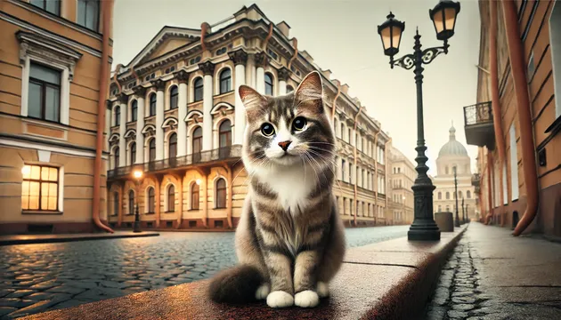 Есть разводные мосты, крейсер Аврора и коты: как пушистые стали неофициальным символом Петербурга