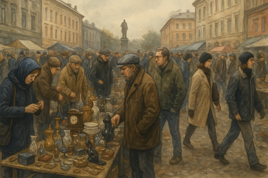 Главные блошиные рынки Петербурга: можно найти и люстру, и бабушкину молодость